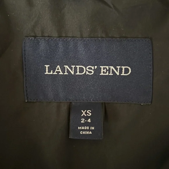 Lands’End Black Down Maxi Coat Sz XS - Picture 2 of 14